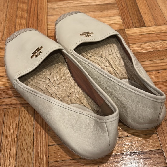 Coach Cream Leather Espadrilles, size 8.5 - Picture 5 of 5